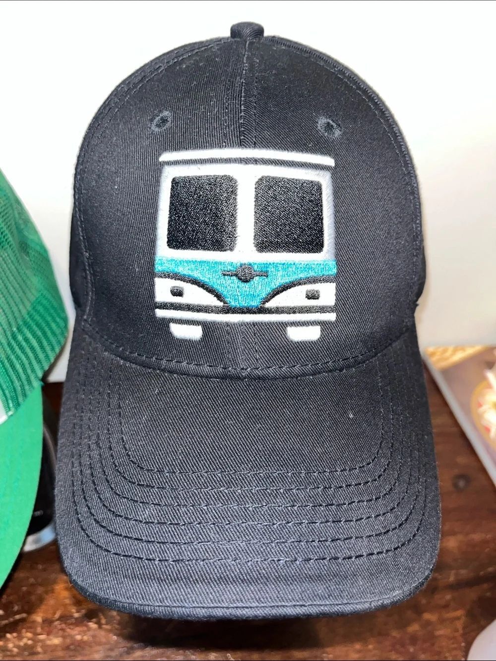 New Black Bus Universal Studios Hollywood backlot tour hat cap